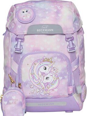 Beckmann Classic Kids 22L Backpack | Ergonomic with Rain Cover: Unicorn Princess